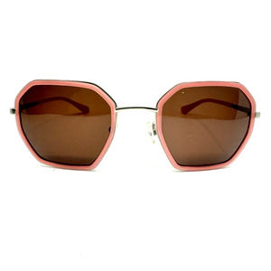 See Sunglasses Frames Pink Brown Lens See 22222 Silver metal H10462‎